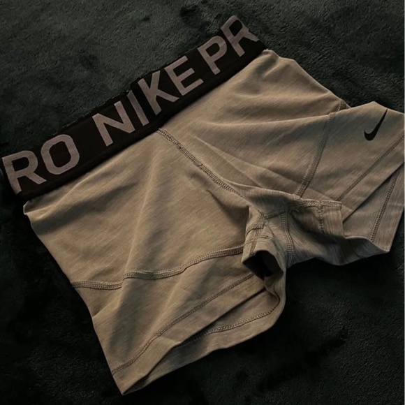 Nike Pro Dri Fit Shorts Grey XS - Picture 4 of 5